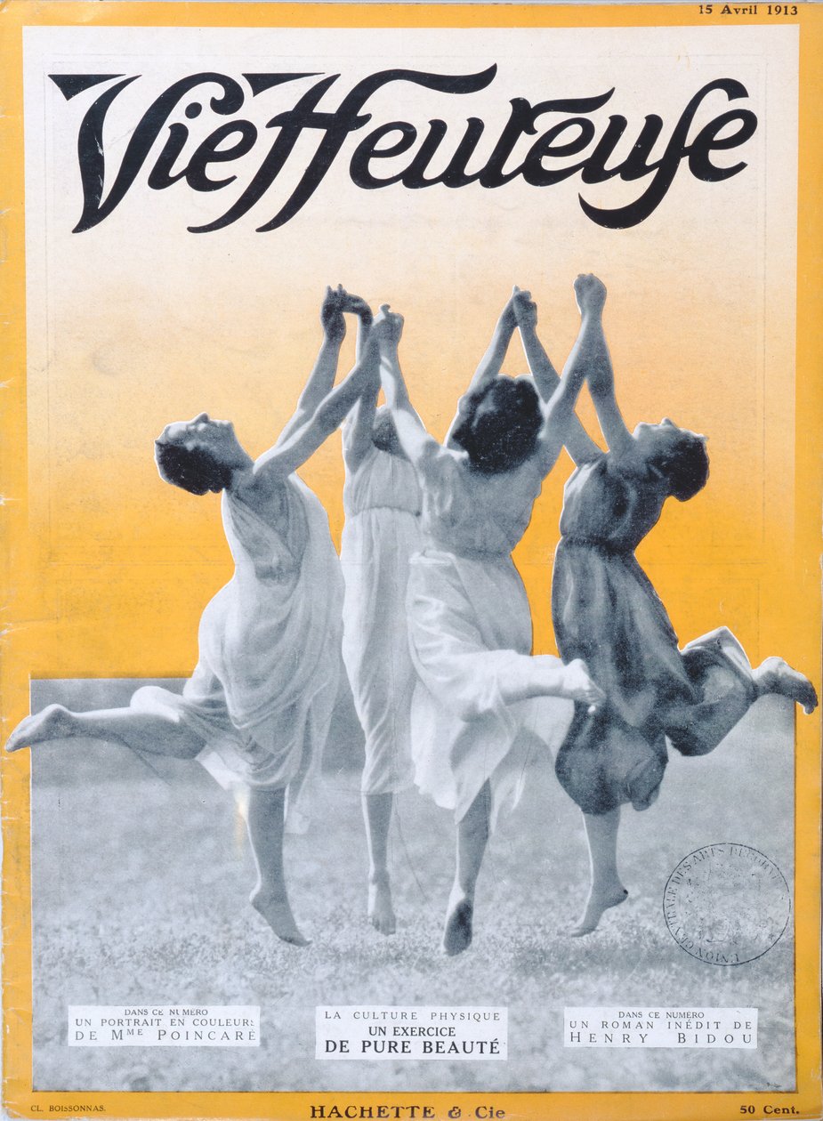 تمرين بيور بيوتي ، غلاف توضيحي لـ Vie Heureuse ، 15 أبريل 1913 بواسطة المدرسة الفرنسية