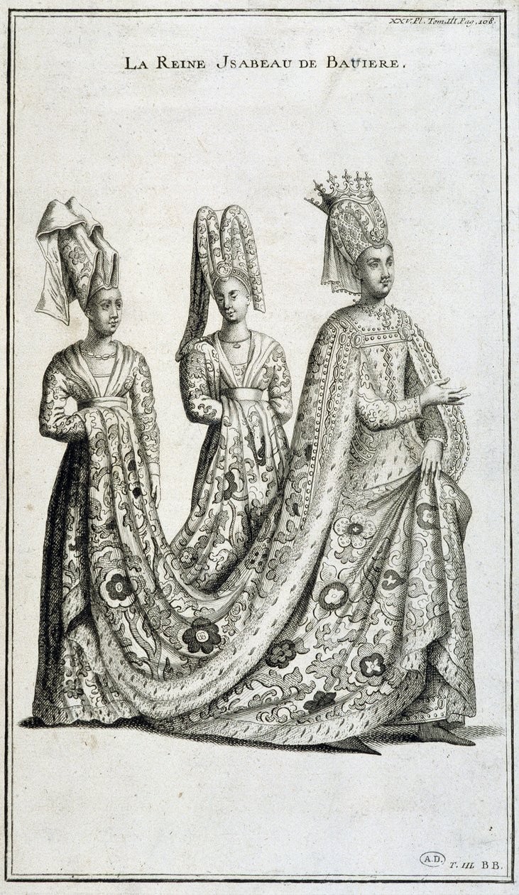 الملكة إيزابو (إيزابيلا ، إليزابيث) ملكة بافاريا (1371-1435) بواسطة المدرسة الفرنسية