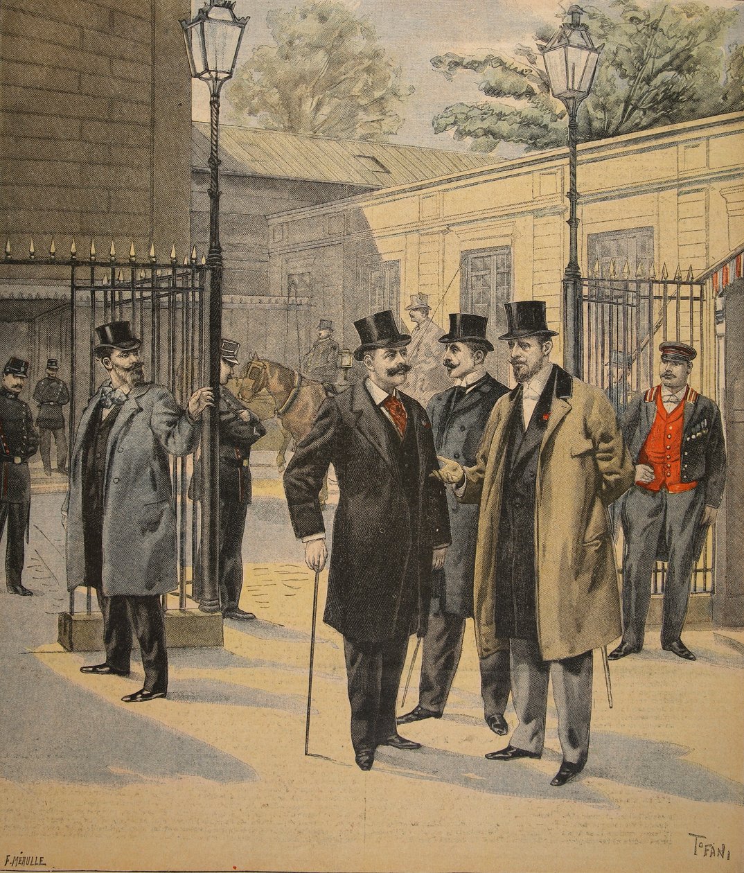 إعادة الدخول إلى Chambres des Deputes: Three Ghosts ، توضيح من Le Petit Journal: Supplement illustre ، 5 يونيو 1898 بواسطة المدرسة الفرنسية