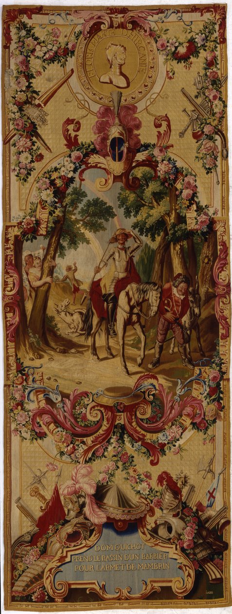 نسيج Regence Gobelins مع قصة Don Quixote ، 1717-18 بواسطة المدرسة الفرنسية