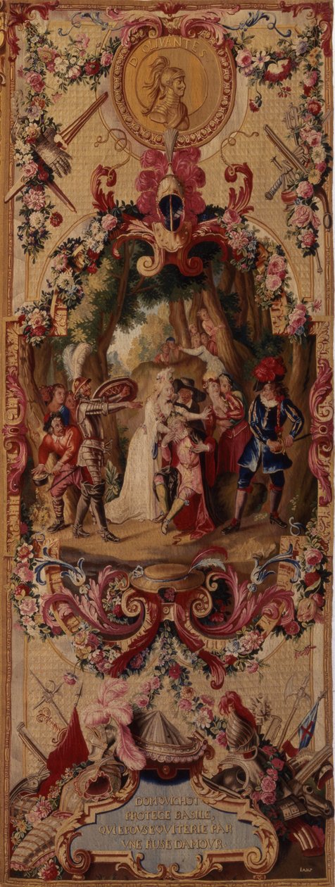 نسيج Regence Gobelins مع قصة Don Quixote ، 1717-18 بواسطة المدرسة الفرنسية