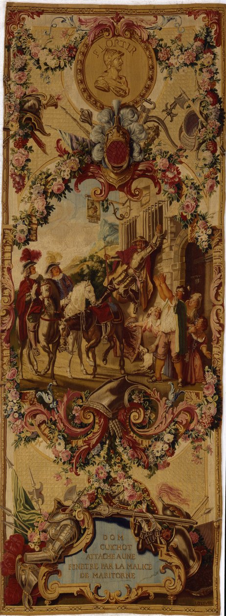 نسيج Regence Gobelins مع قصة Don Quixote ، 1717-18 بواسطة المدرسة الفرنسية
