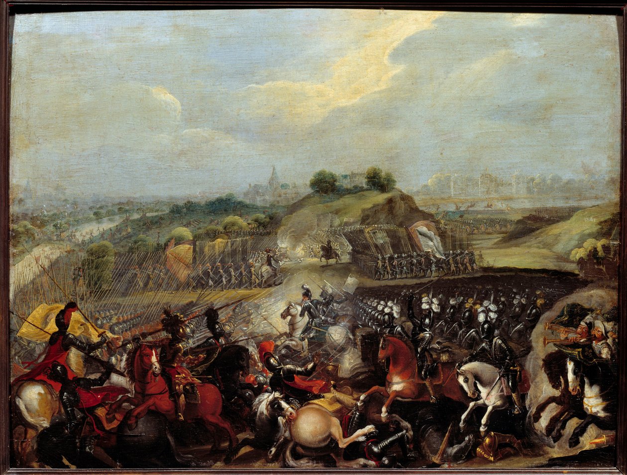 Religious Wars: “” Henry IV at the Battle of Ivry on 14/03/1590” The Battle of Ivry on 14/03/1590 saw the victory of the royal army against the Catholic League. Maximilian of Bethune, Duke of Sully, the king