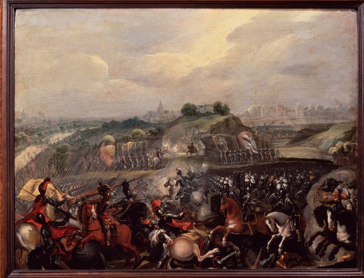 الحروب الدينية: خاض الملك هنري الرابع معركة إيفري في 14/3/1590 (صورة) بواسطة المدرسة الفرنسية