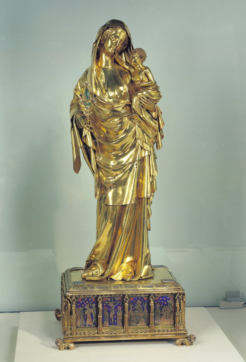 مستودعات عذراء جان ديفرو ، ج ، 1324-29 (الذهب والفضة) (لمزيد من التفاصيل ، انظر 110882) بواسطة المدرسة الفرنسية