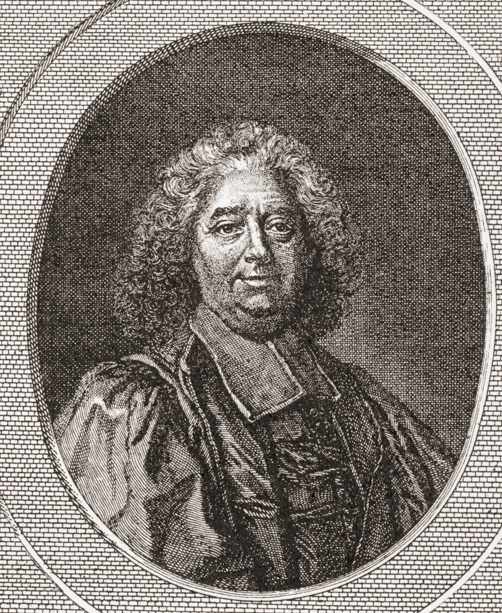رينيه بوسيل ، 1655-1745. قاضي ورئيس الدير الفرنسي القديس ليونارد كوربيغني. من Les Heures Libres تم نشره عام 1908. بواسطة المدرسة الفرنسية