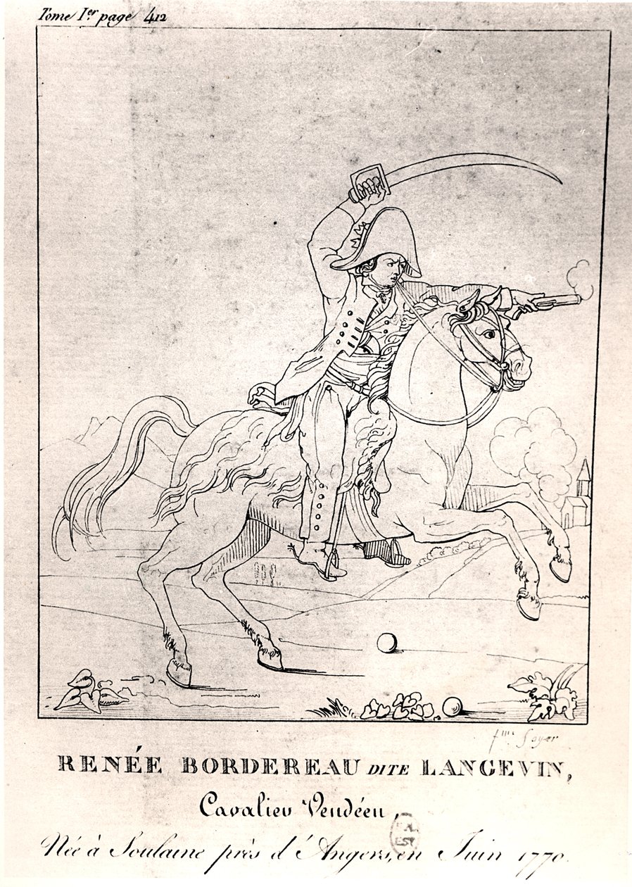 رينيه بورديرو ، يدعى لانجفين (1770-1828) بواسطة المدرسة الفرنسية