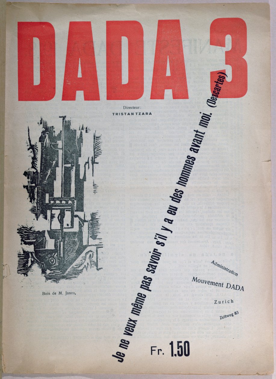 Revue Dada no.3، December 1918 بواسطة المدرسة الفرنسية