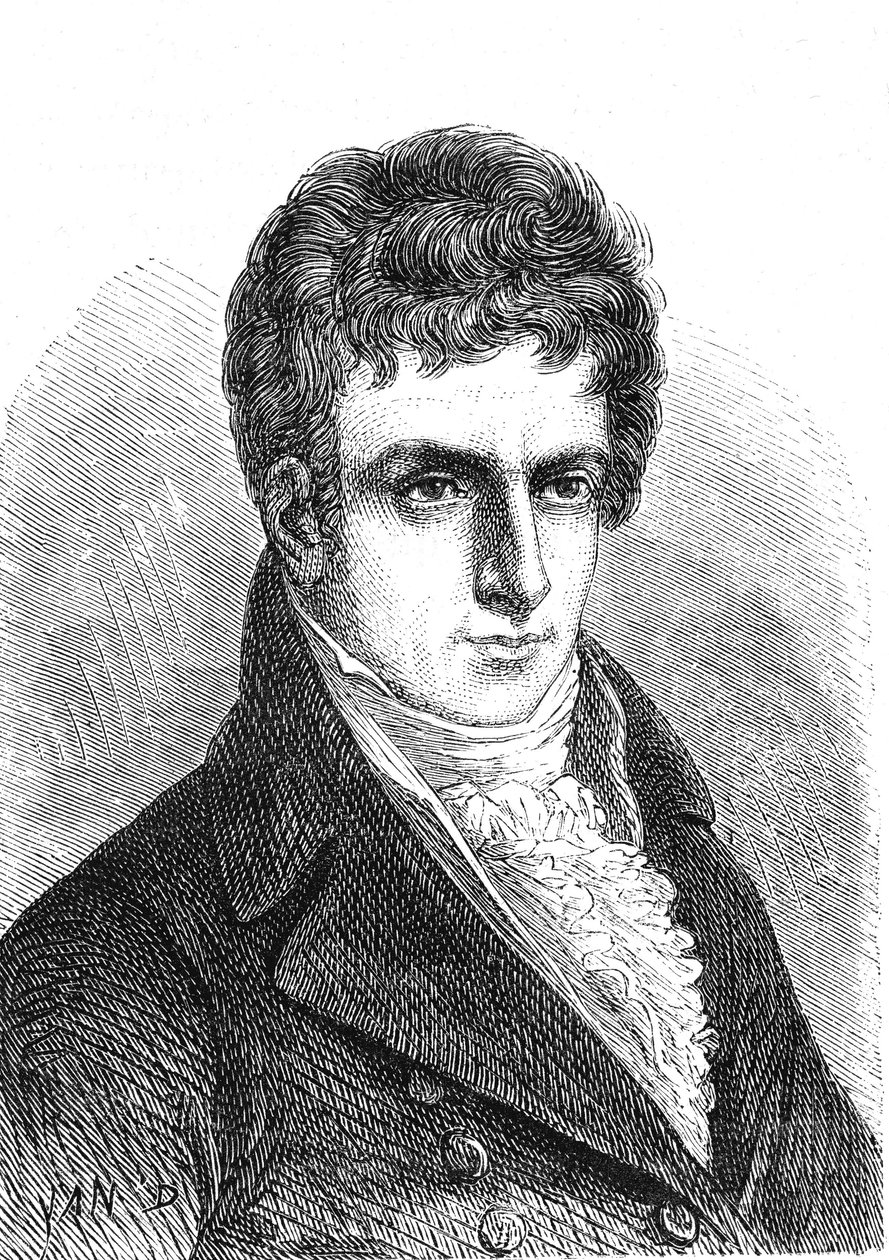 روبرت فولتون (1765-1815)، مهندس ومخترع أمريكي (باخرة). بواسطة المدرسة الفرنسية