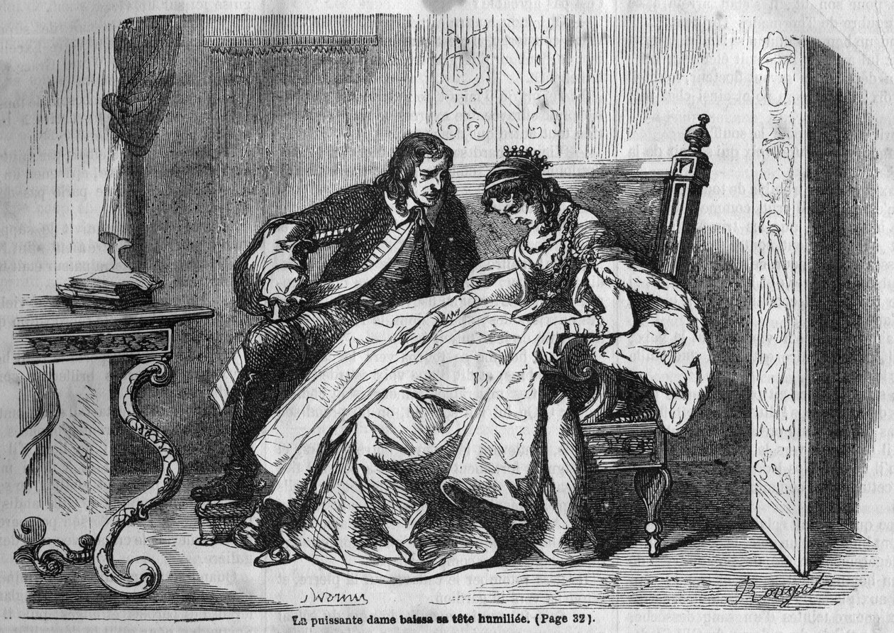 المسلسل الروماني: "The Green Ladies" لجورج ساند (Aurore Dupin ، Baronne Dudevant) (1804-1876). نقش في "" Les bons romances "" بواسطة المدرسة الفرنسية