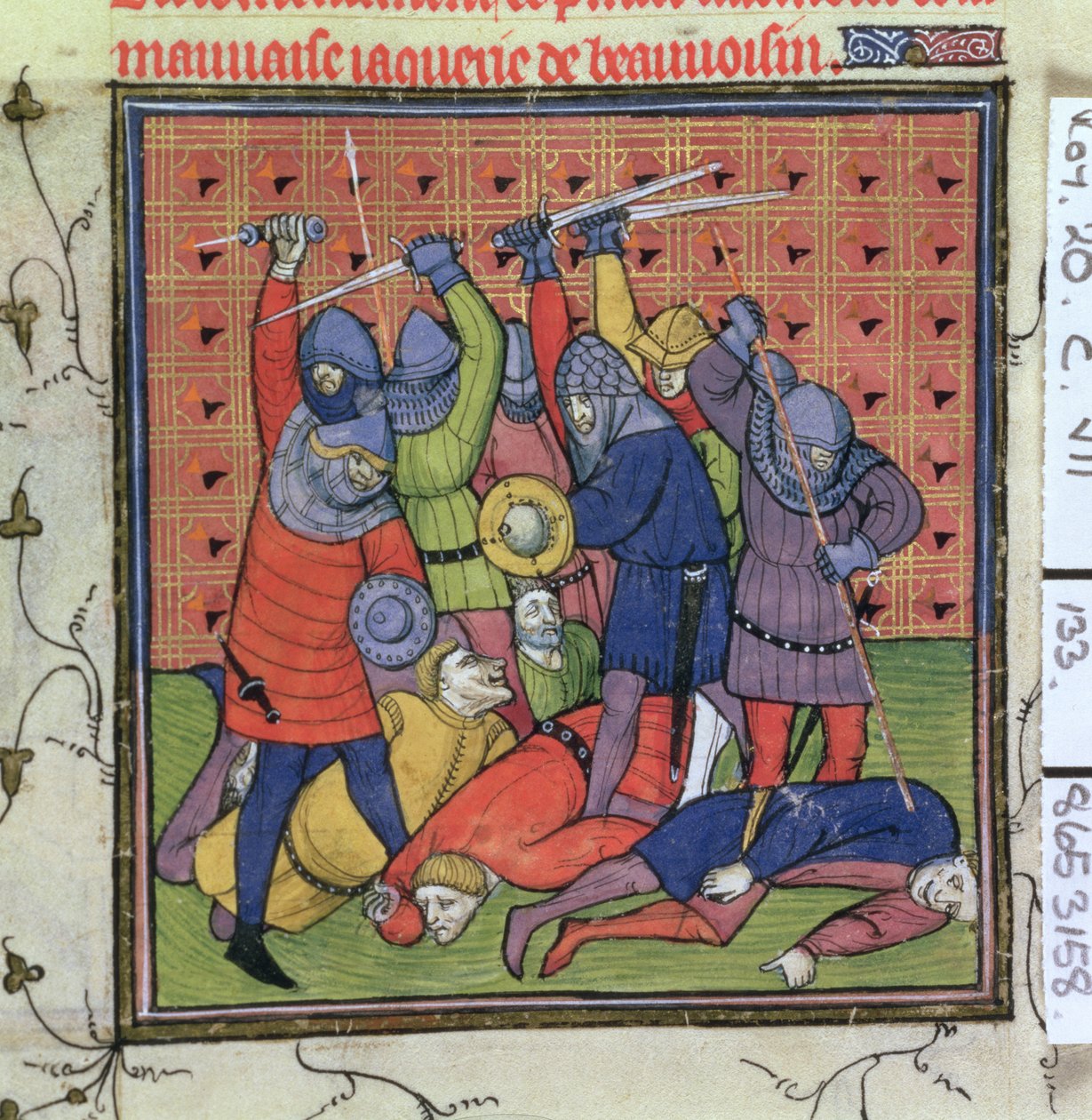 Roy 20 C VII f.133 اندلاع الخداع بواسطة المدرسة الفرنسية