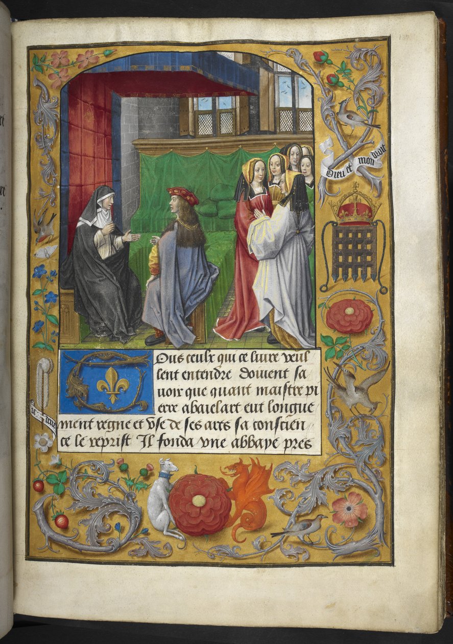 Royal MS 16 F II f.137r رسم توضيحي من "Charles d