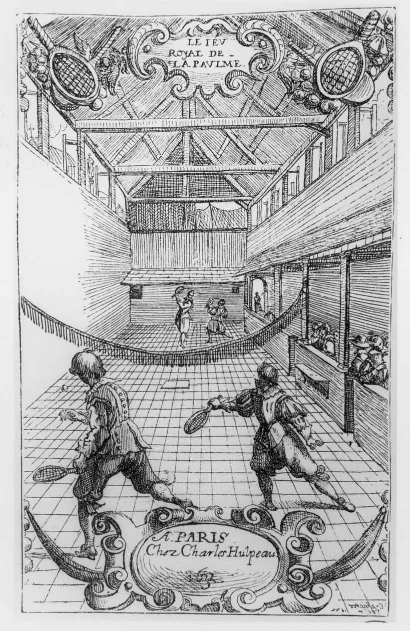 التنس الملكي ، صورة من Jeu Royal de la Paume ، 1632 بواسطة المدرسة الفرنسية