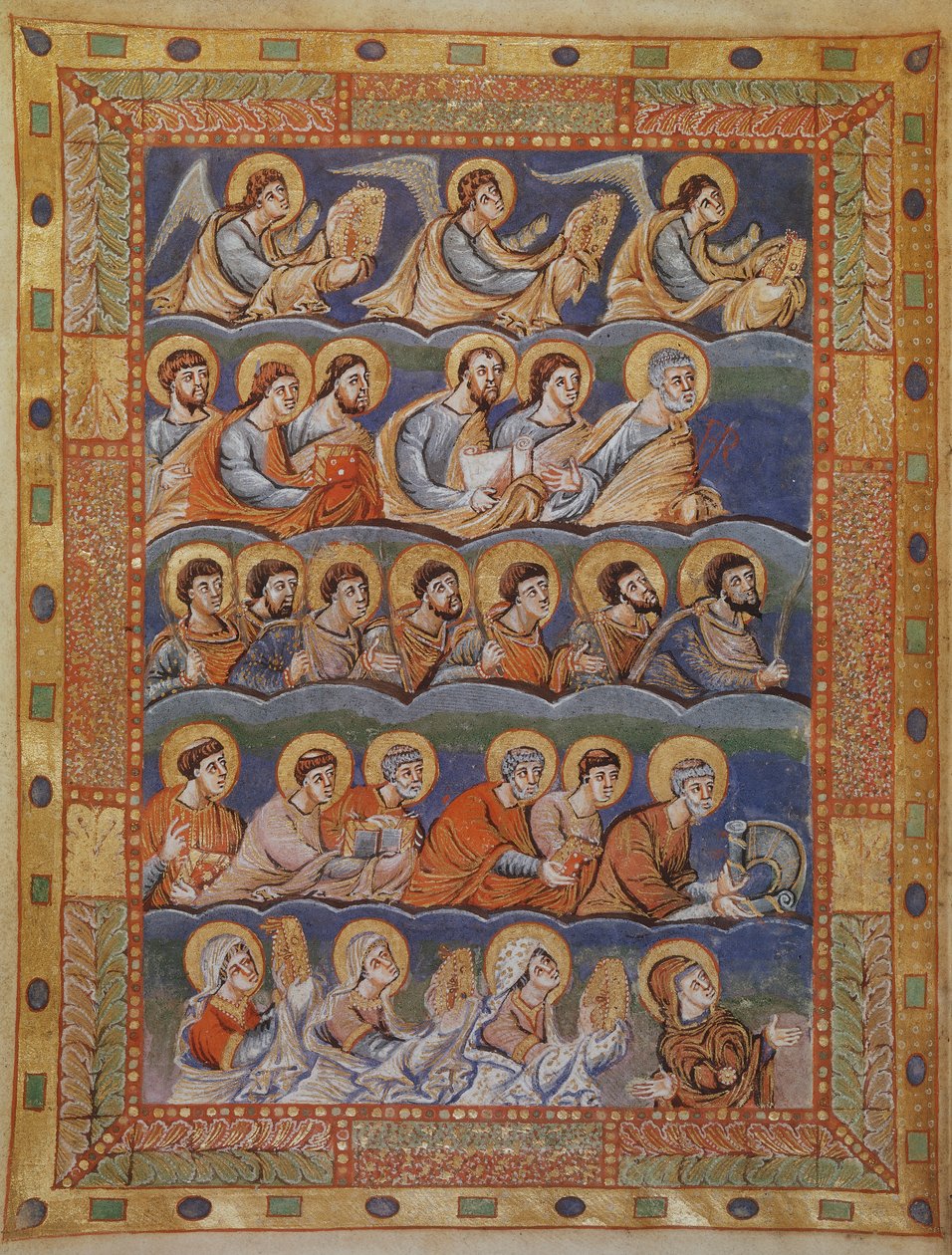 Sacramentary of Saint-Denis, France, 9th century بواسطة المدرسة الفرنسية