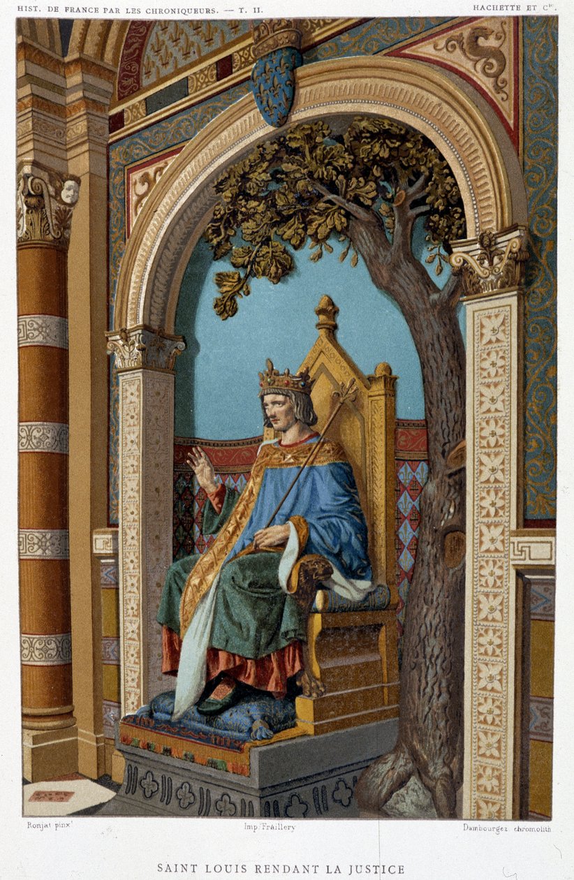 Saint Louis rendering justice - in “Les Chroniqueurs de l