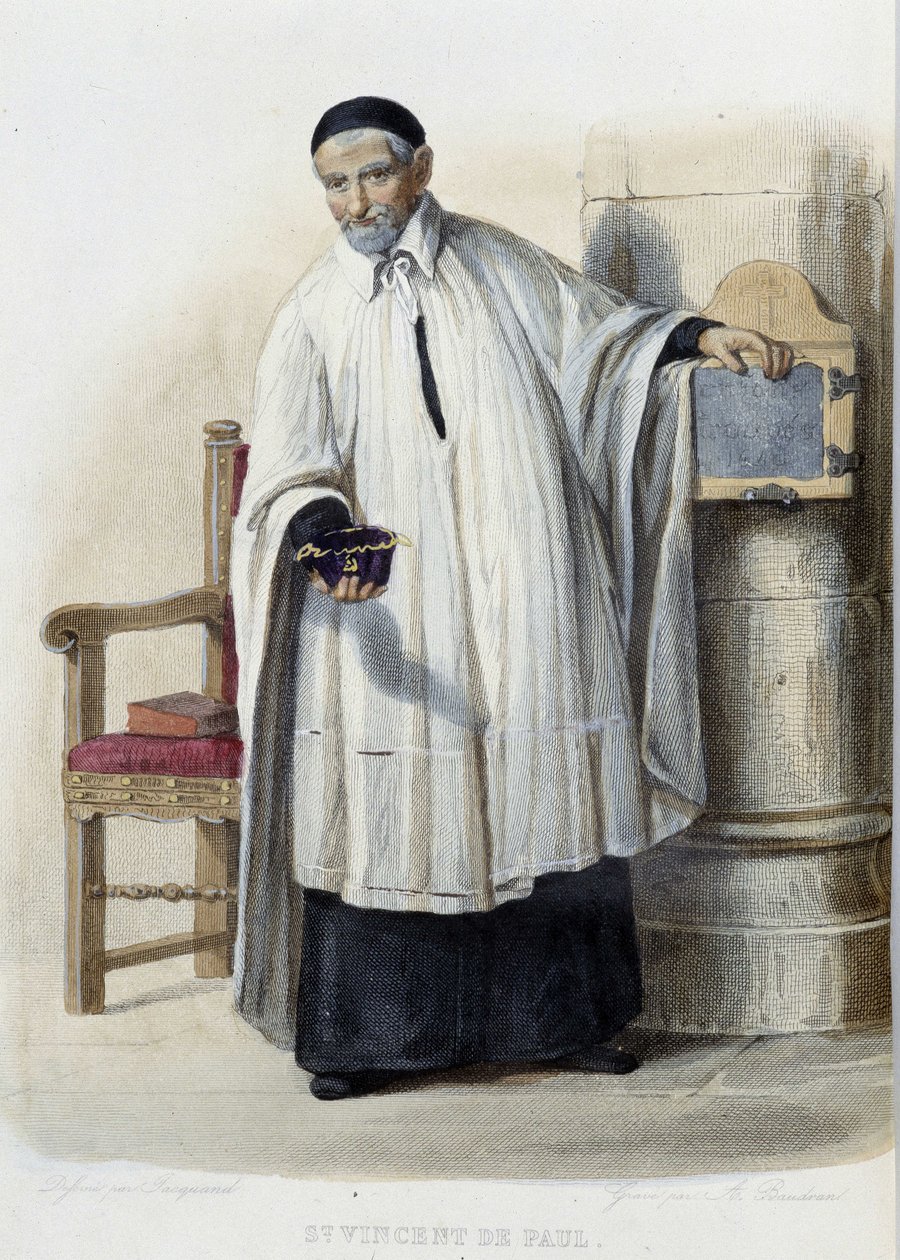 Saint Vincent de Paul - in “Le Plutarque francais”, ed. Mennechet بواسطة المدرسة الفرنسية