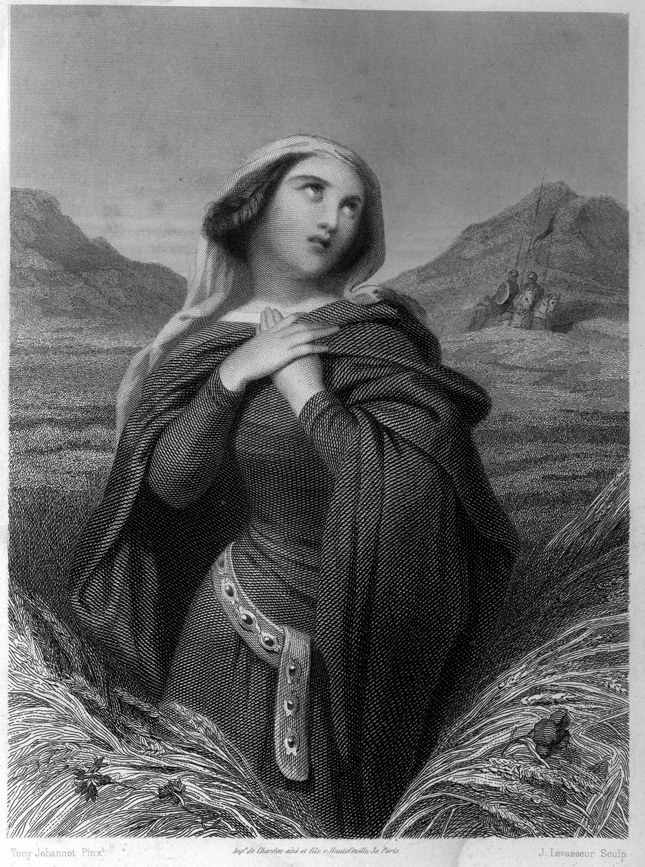 Sainte Adelaide أو Adelaide de Bourgogne (931-999) في "" Les Saintes Femmes "" بواسطة المدرسة الفرنسية