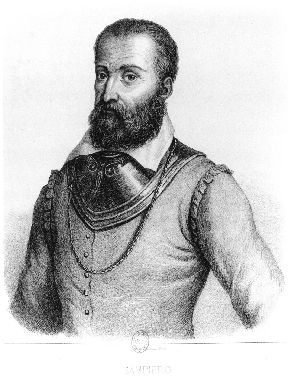 Sampiero Corso (1498-1567) توضيح من Histoire illustree de la Corse لجان أنجي جاليتي (1804-66) بواسطة المدرسة الفرنسية