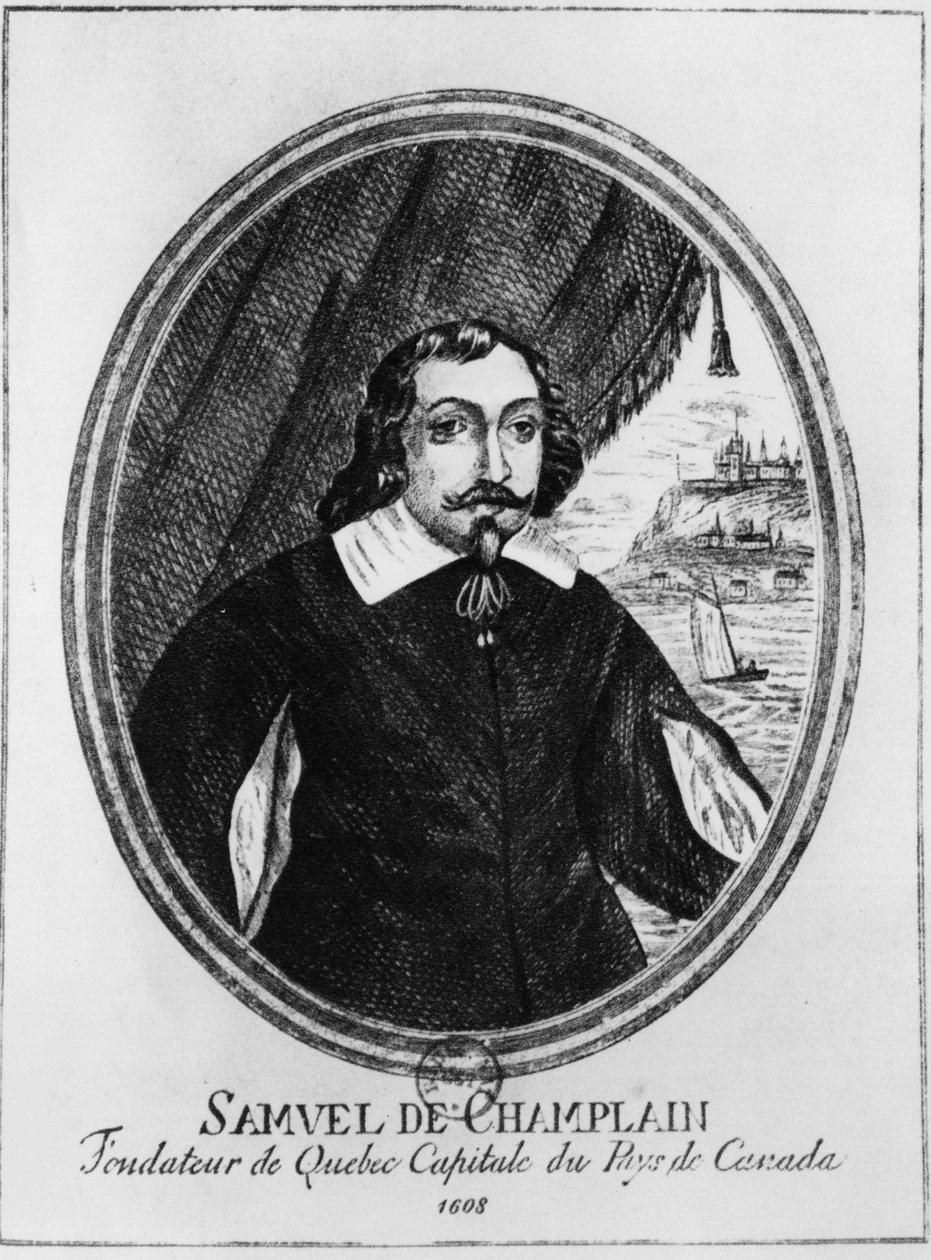 Samuel de Champlain (1570-1635) ، نقش مجهول. بواسطة المدرسة الفرنسية