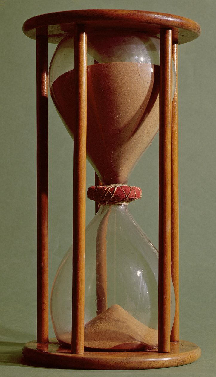 Sandglass ، القرن السادس عشر والسابع عشر (الخشب والرمل والزجاج) بواسطة المدرسة الفرنسية