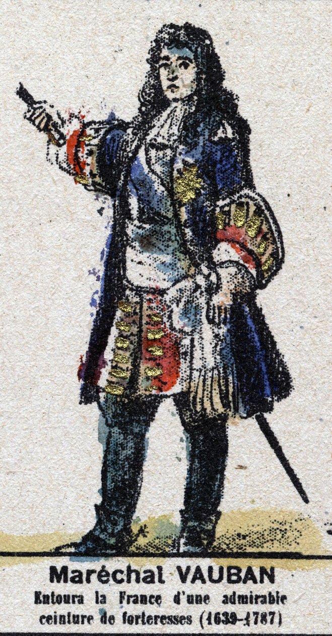 Sébastien Le Prestre de Vauban (1633-1707) ، مارشال فرنسا. في "" Galeriede Kings and Queens of France والشخصيات اللامعة من 1643 إلى 1895 "صورة إبينال. بواسطة المدرسة الفرنسية