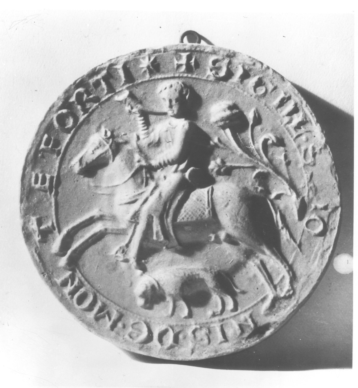 ختم سيمون دي مونتفورت (c.1150-1218) (معدن) بواسطة المدرسة الفرنسية