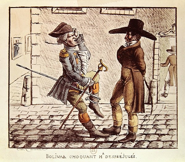 Simon Bolivar (1783-1830) صدم M. Desprejuges بواسطة المدرسة الفرنسية