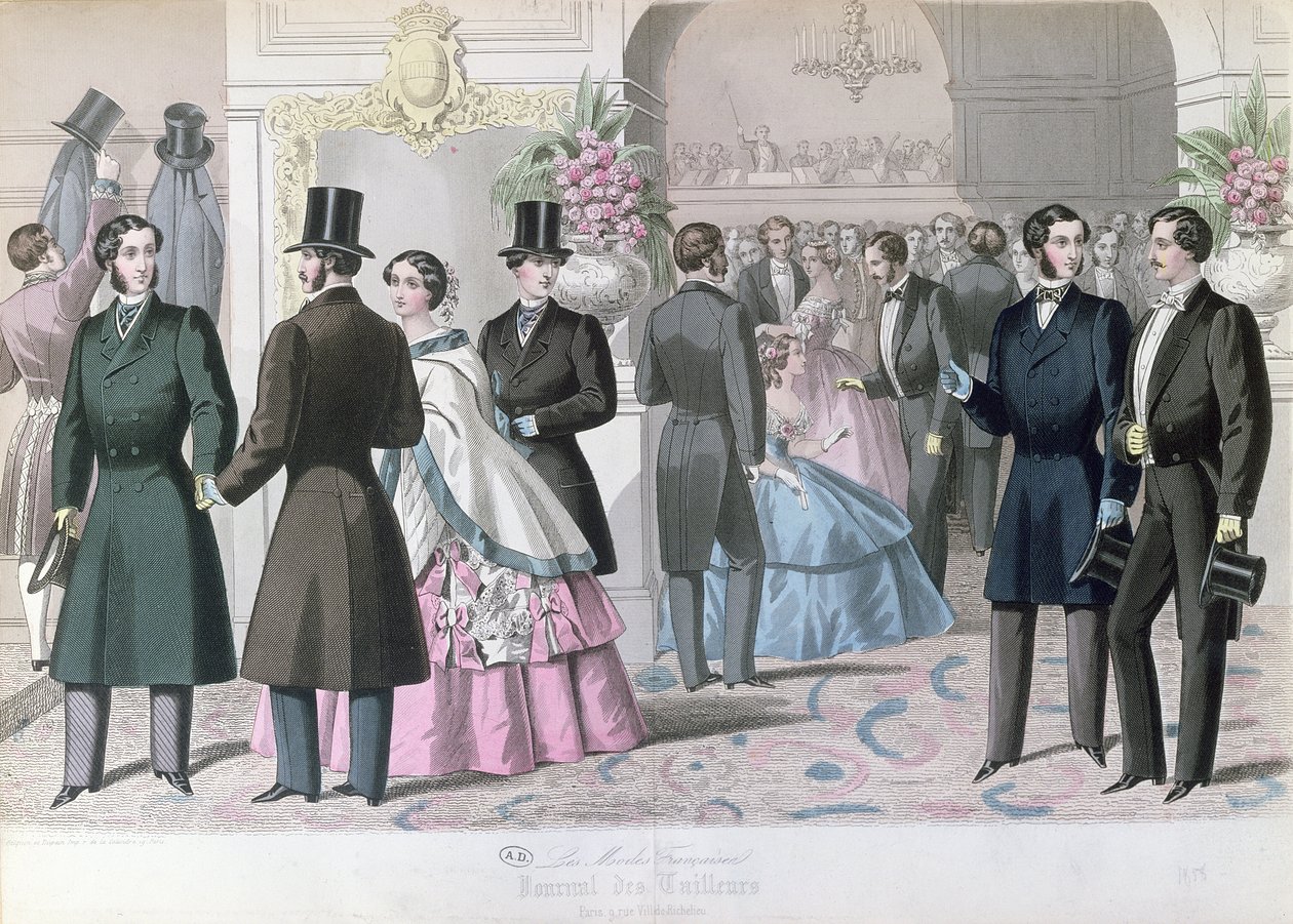 Soiree Mondaine، 1858 (نقش الألوان) بواسطة المدرسة الفرنسية