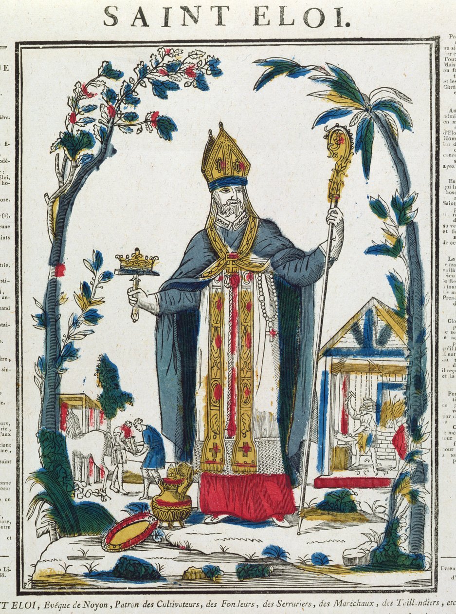 سانت إلوي (c.588-660) بواسطة المدرسة الفرنسية