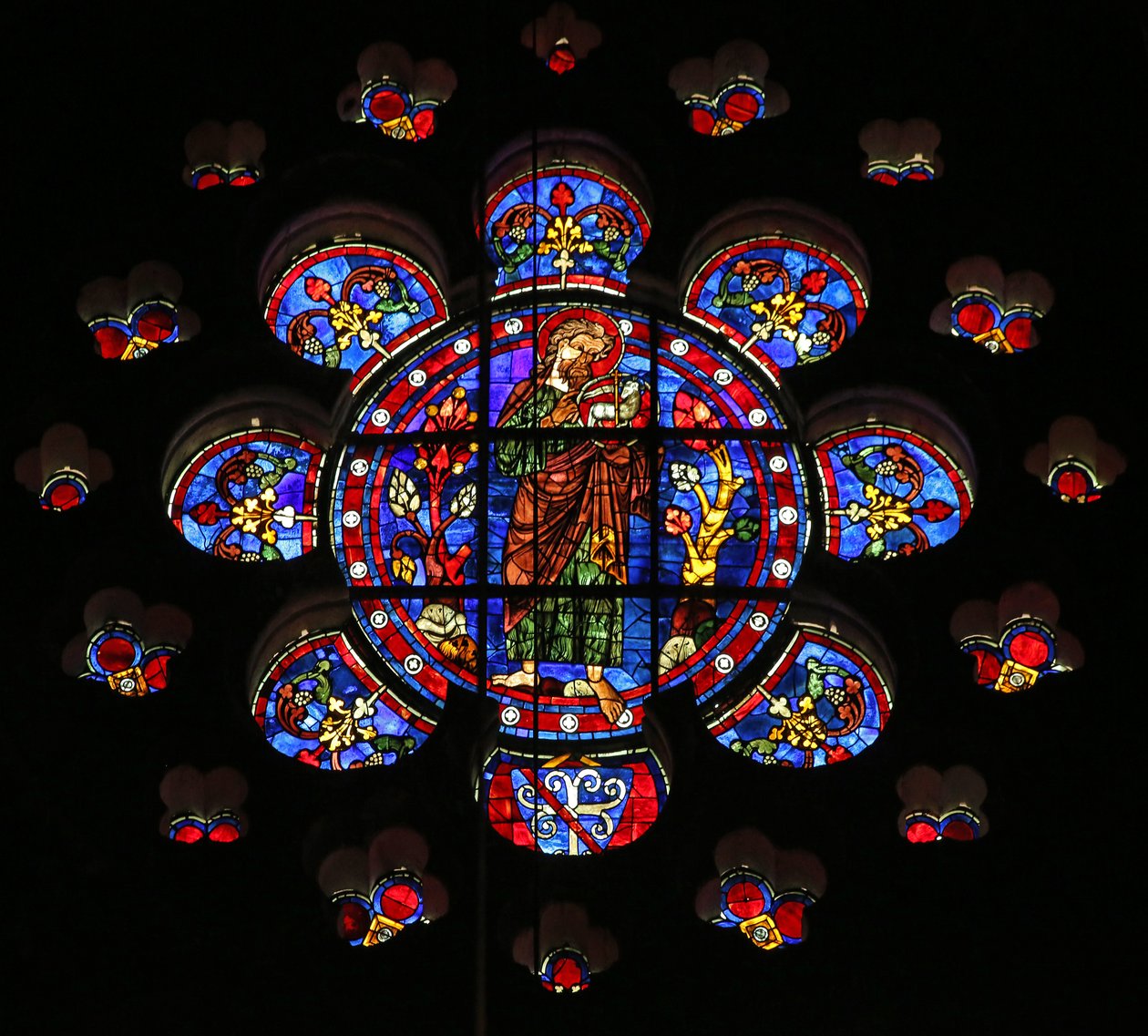 القديس يوحنا المعمدان في الصحراء مع Agnus Dei (W116) بواسطة المدرسة الفرنسية