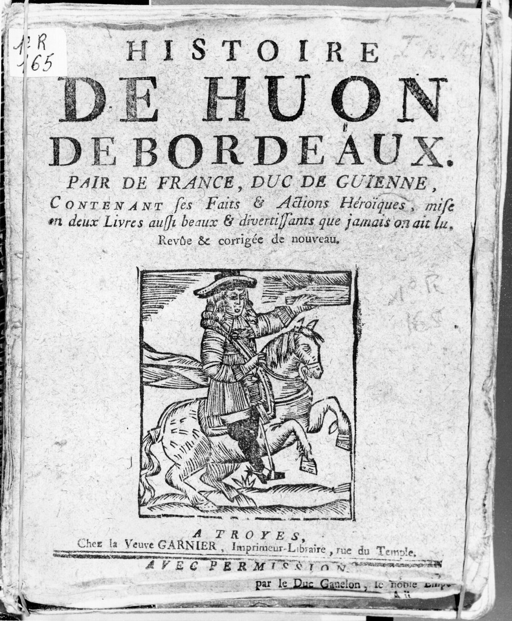 قصة Huon de Bordeaux ، نظير فرنسا ودوق Guyenne ، Bibliotheque Bleue ، Troyes بواسطة المدرسة الفرنسية