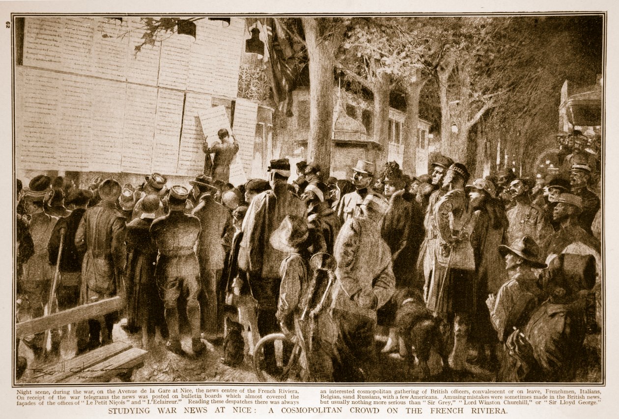 دراسة أخبار الحرب في نيس: حشد عالمي على الريفييرا الفرنسية ، 1914-1919 بواسطة المدرسة الفرنسية