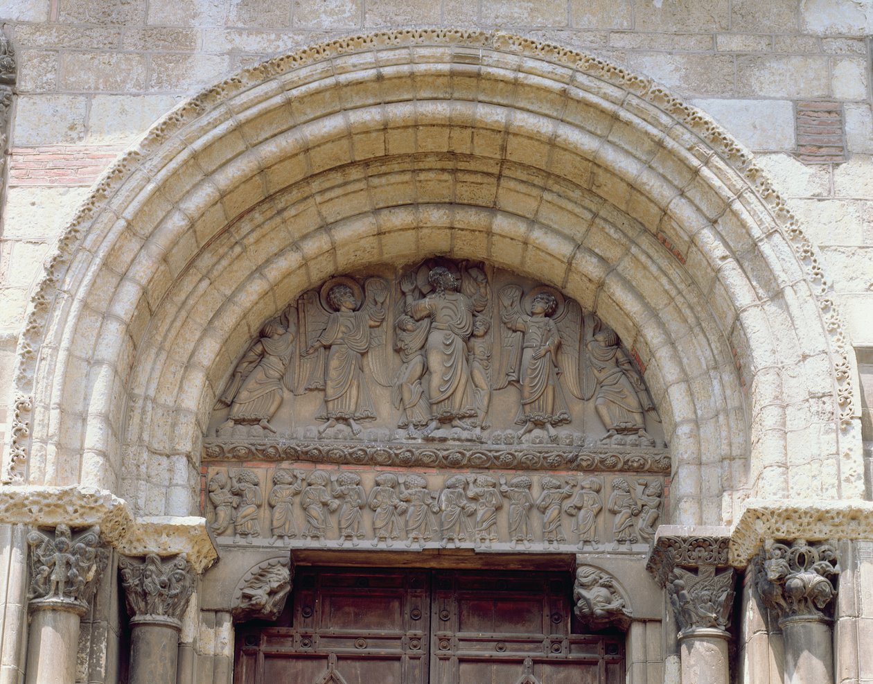 الصعود ، الطبلة من Porte Miegeville ، c.1120 بواسطة المدرسة الفرنسية