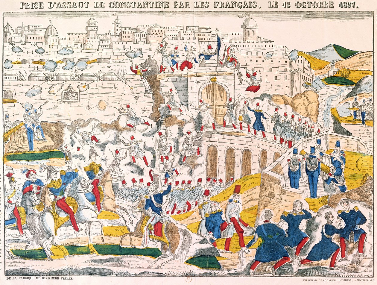استيلاء الفرنسيين على قسطنطين في 13 أكتوبر 1837 بواسطة المدرسة الفرنسية