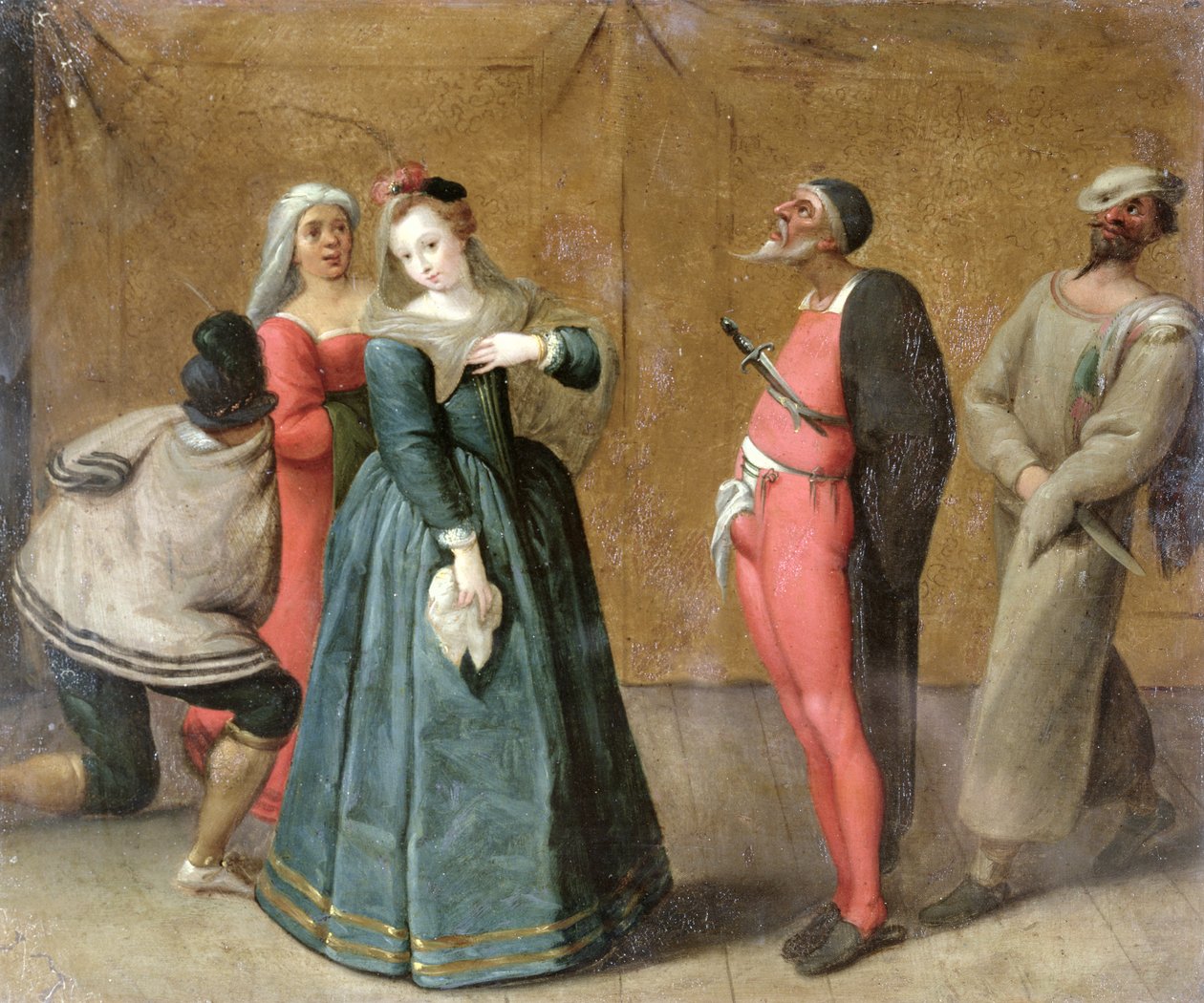 شركة Commedia dellArte (انظر أيضًا 231072) بواسطة المدرسة الفرنسية