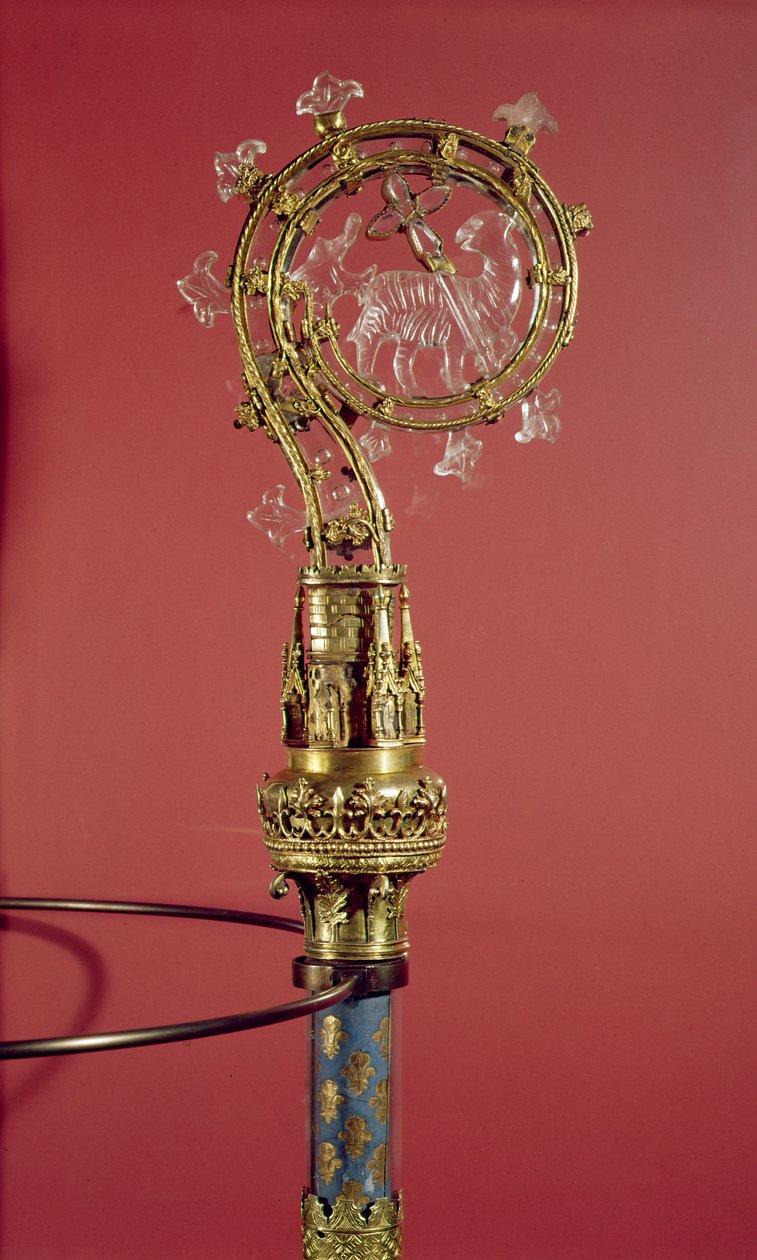 The Crozier of the Abbesses of the Cistercian Convent Abbaye du Lys (silver gilt & rock crystal) بواسطة المدرسة الفرنسية