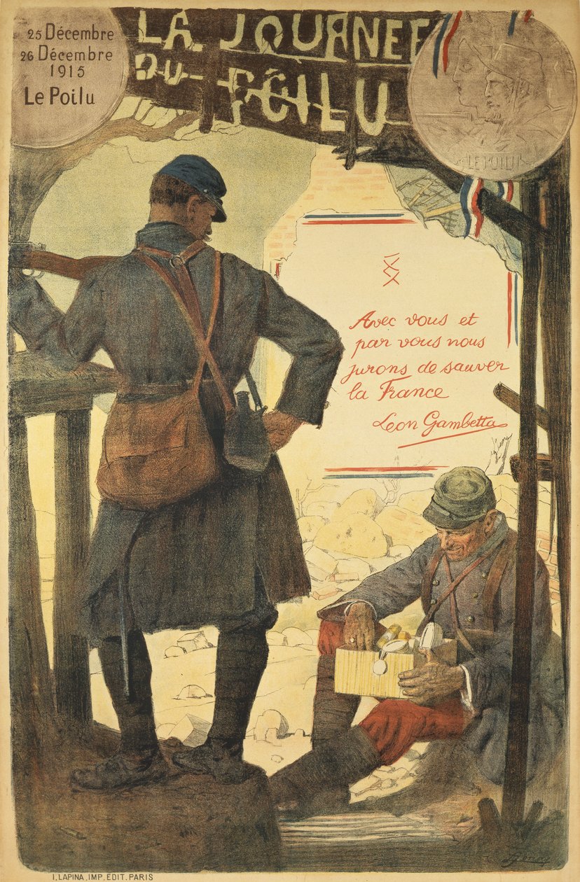 يوم Poilu ، 25-26 ديسمبر 1915 ، 1915 بواسطة المدرسة الفرنسية