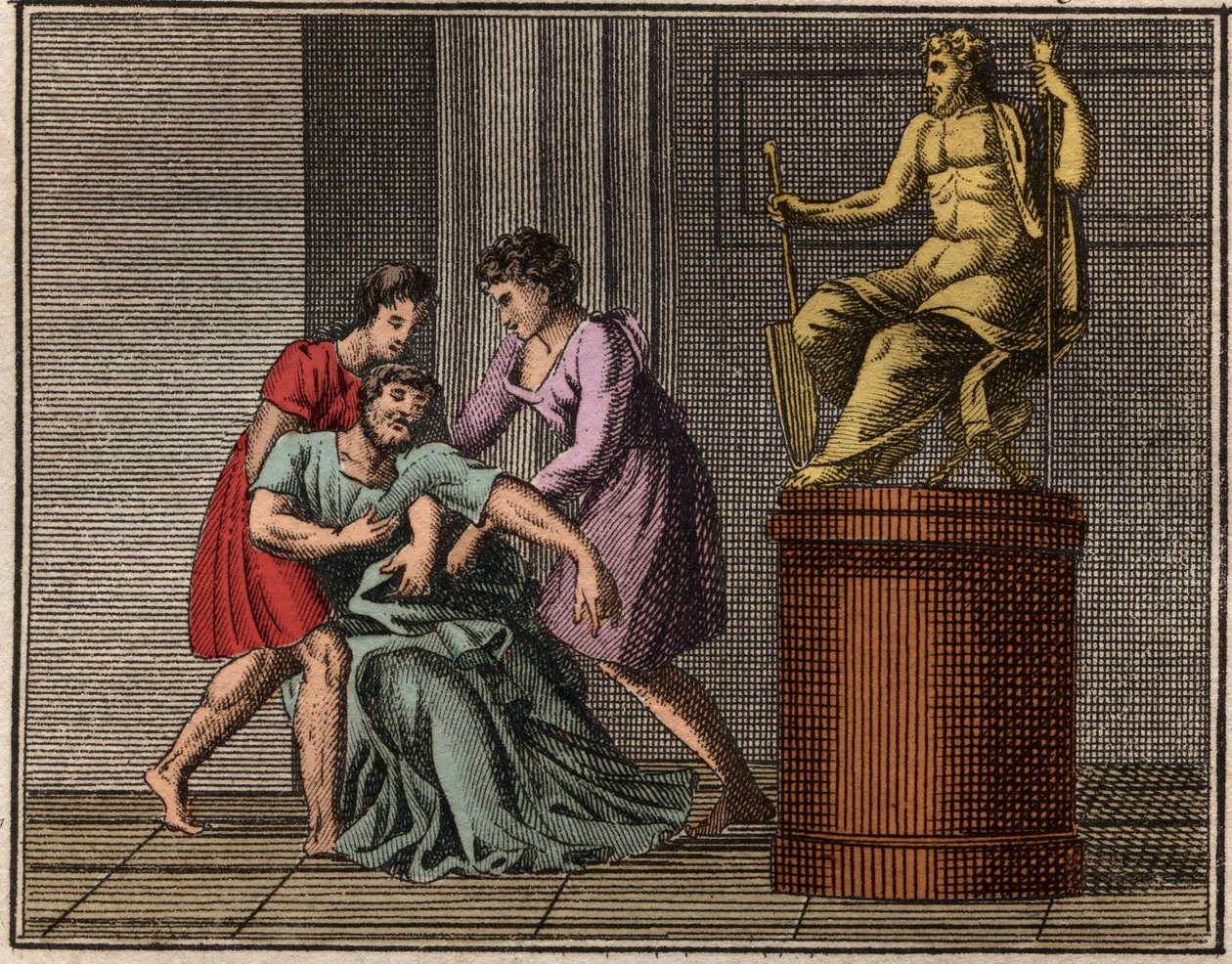 وفاة Demosthenes ، 384-322 قبل الميلاد بواسطة المدرسة الفرنسية