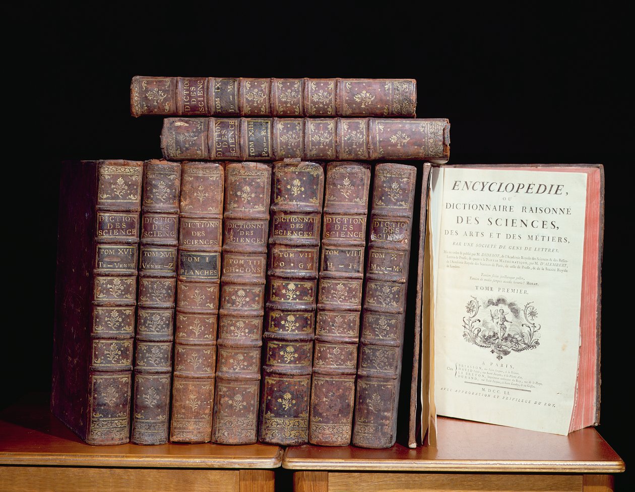 موسوعة دينيس ديدرو (1713-1784) وجان لو روند دالمبرت (1717-83) ، 1751-72 (جلد ، ورق وحبر) بواسطة المدرسة الفرنسية
