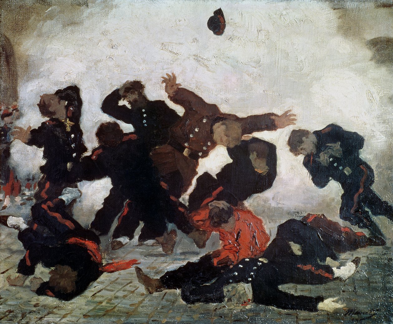الإعدام بعد عام 1871 بواسطة المدرسة الفرنسية