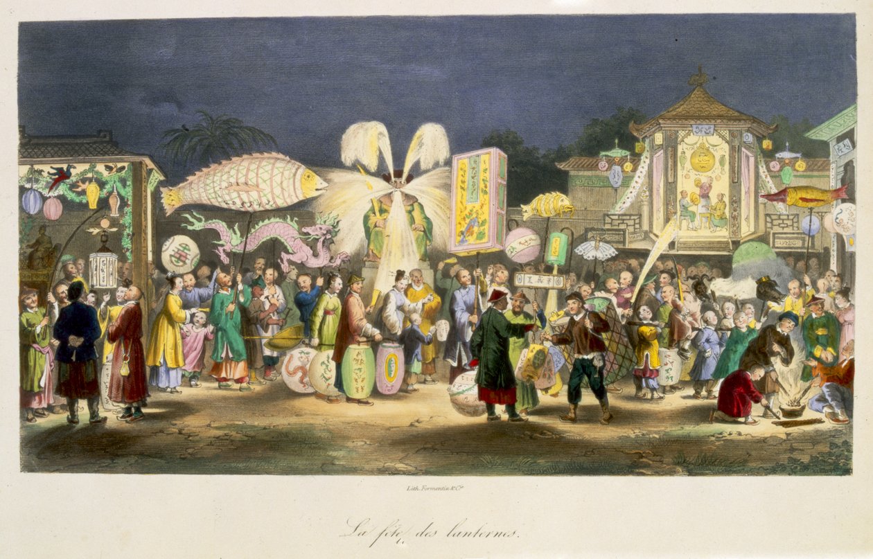 مهرجان الفوانيس ، حانة. بواسطة Formentin ، 1824-27 بواسطة المدرسة الفرنسية
