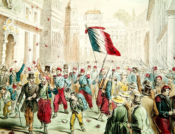 دخل الفرنسيون جنوة عام 1859 (نقش الألوان) بواسطة المدرسة الفرنسية