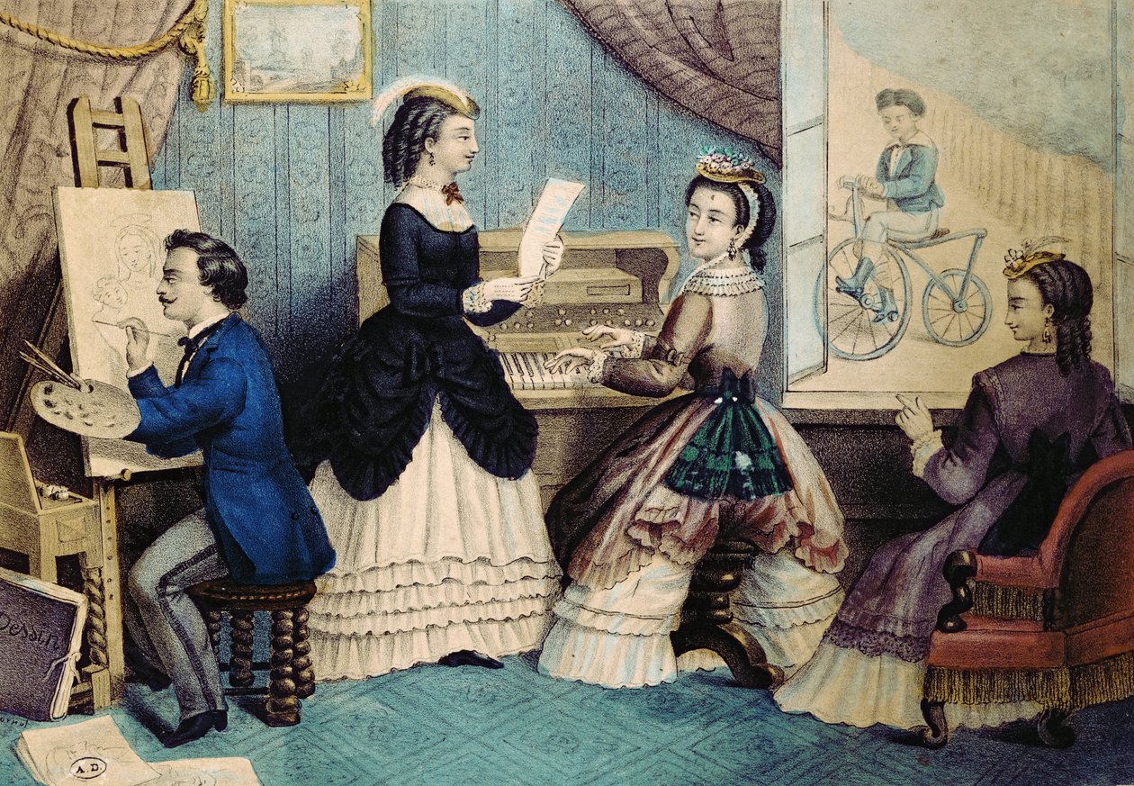 تحسين الفنون ، 1867 بواسطة المدرسة الفرنسية