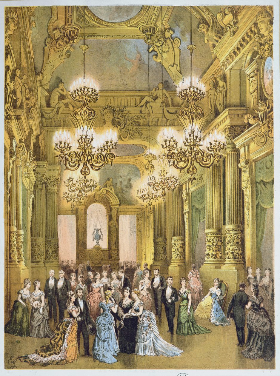 الفاصل في أوبرا غارنييه. ج 1875 بواسطة المدرسة الفرنسية