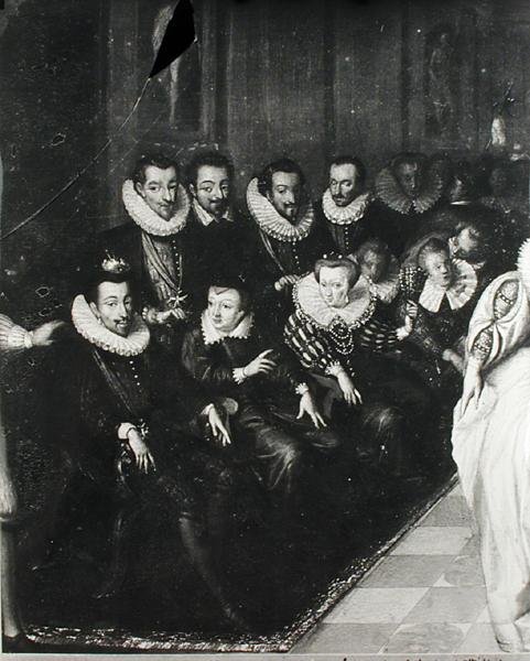 الكرة Joyeuse ، التي أعطيت في متحف اللوفر بمناسبة زواج آن دوق Joyeuse (1561-1587) من Marguerite de Vaudemont في 24 سبتمبر 1581 ، c.1582 (التفاصيل) بواسطة المدرسة الفرنسية