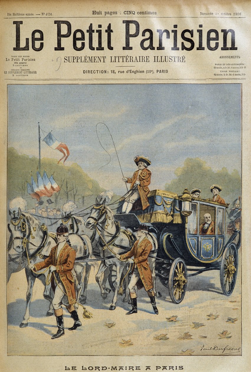 رئيس بلدية باريس - في "" Le Peute Parisien "من 21/10/1906 بواسطة المدرسة الفرنسية