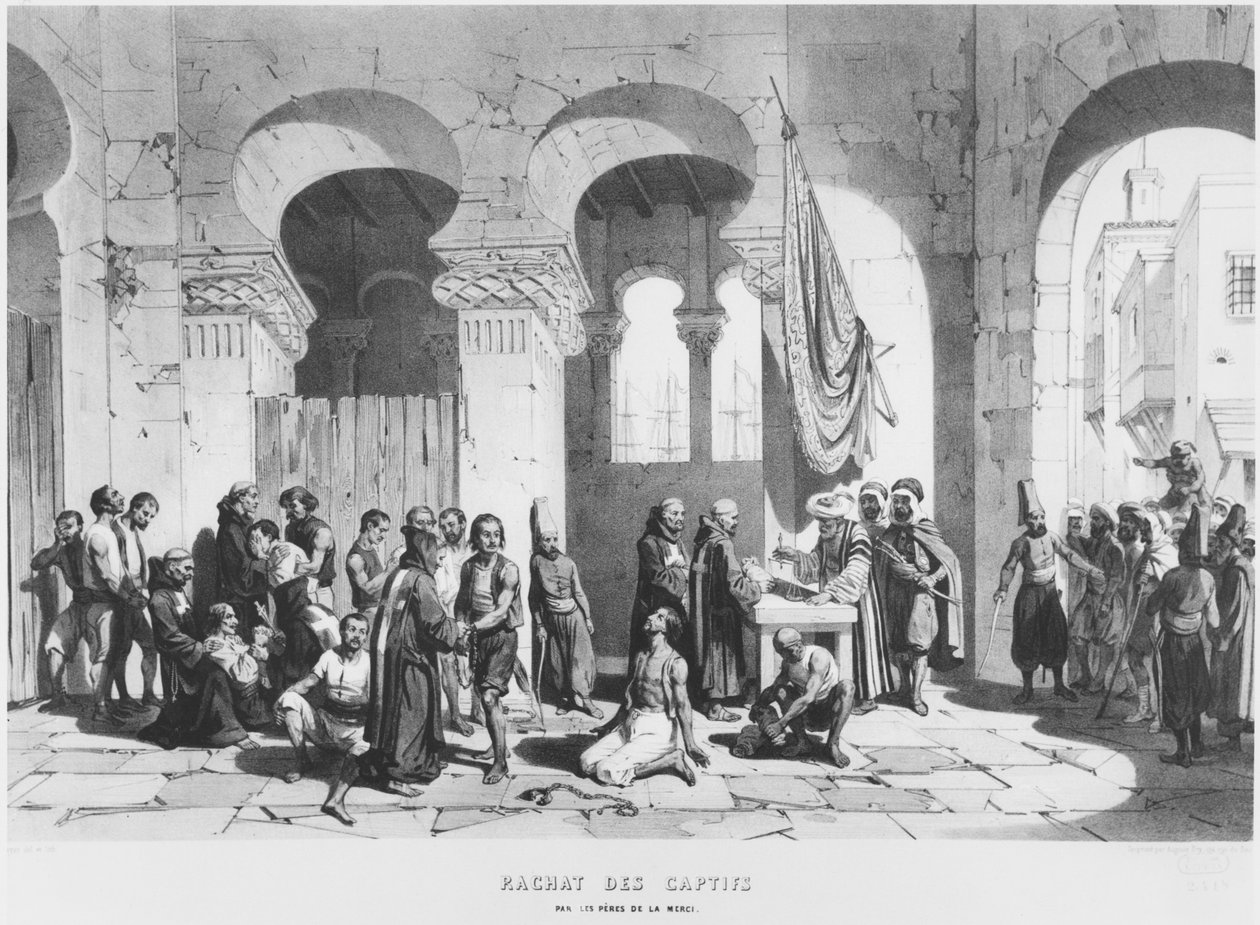 آباء الرحمة يطالبون الأسرى في الجزائر ، 1830-40 بواسطة المدرسة الفرنسية