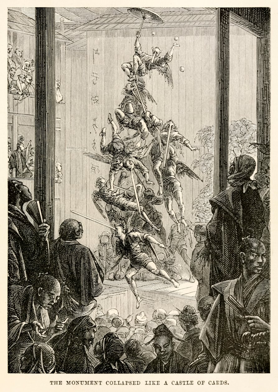 The Monument collapsed like a castle of cards, from 