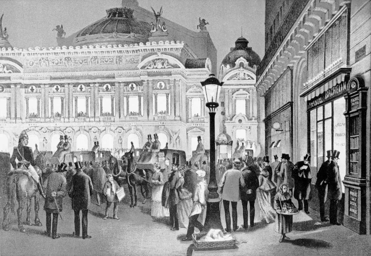 الأوبرا ، باريس ، 1875-1880 بواسطة المدرسة الفرنسية