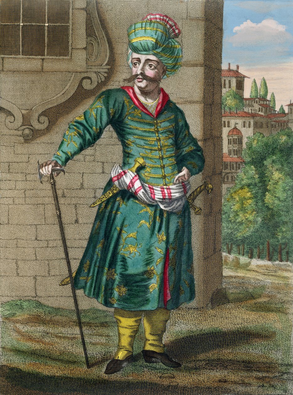 الفارسي ، من Recueil dEstampes sur les Costumes du Levant ، محفور من قبل جيرارد جان بابتيست سكوتين (1671-1716) 1707-08 بواسطة المدرسة الفرنسية